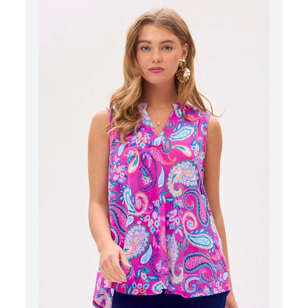 Dear Scarlett Vibe Check Lizzy Tank In Pink